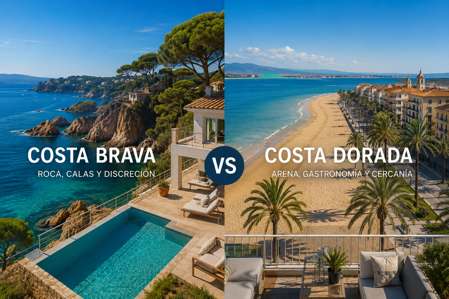 Costa Brava ou Costa Dorada : où acheter en première ligne de mer près de Barcelone