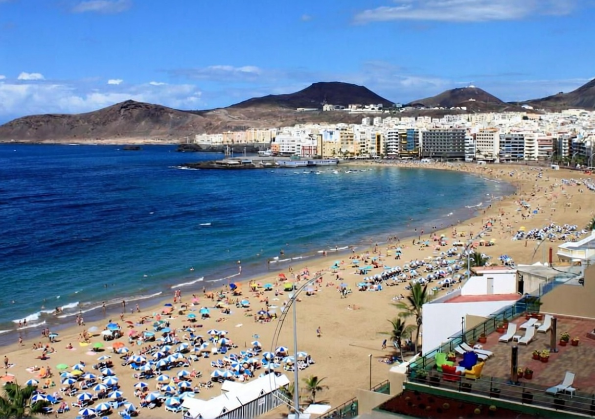 Appartement en première ligne de plage à Las Palmas de Gran Canaria — Vue mer