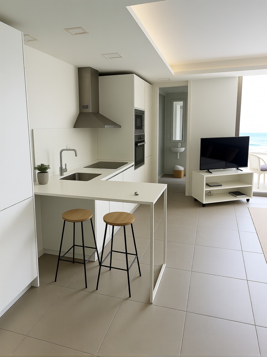 Appartement en première ligne de plage à Las Palmas de Gran Canaria — Cuisine