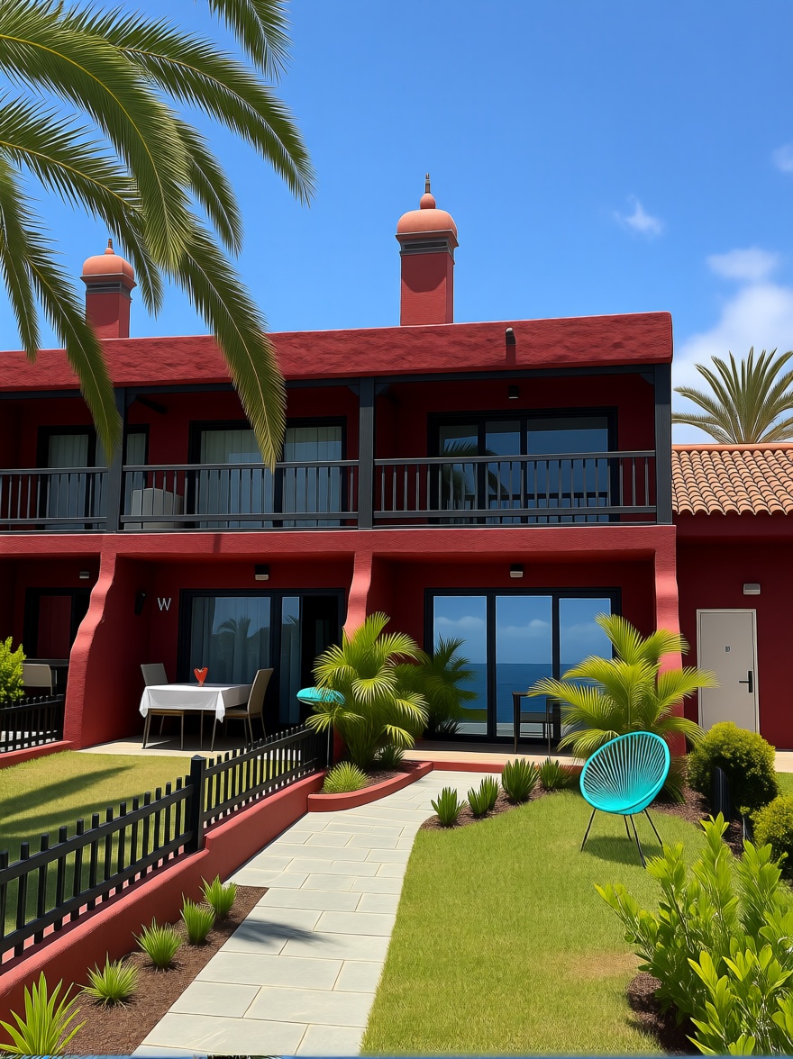 Studio in erste Strandlinie in San Bartolomé de Tirajana — Meerterrasse