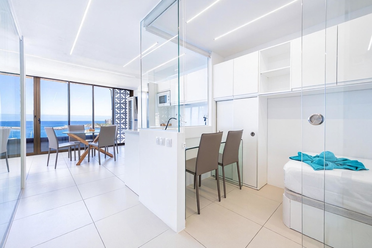 Apartamento em primeira linha de praia em Mogán — Quarto
