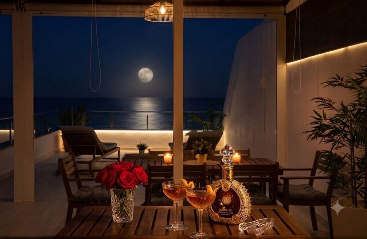Seafront attic in Santa Maria de Guia de Gran Canaria — Sea terrace