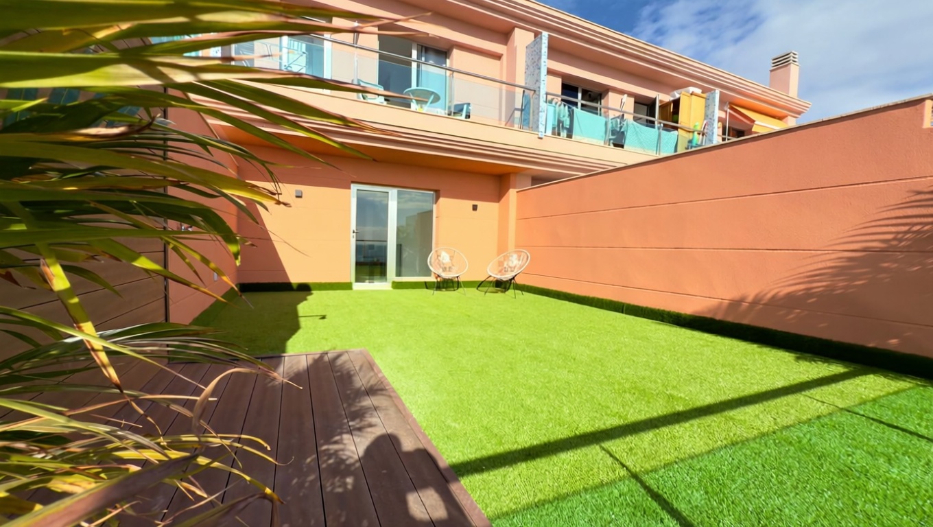 Duplex em primeira linha de praia em Mogán — Terraço