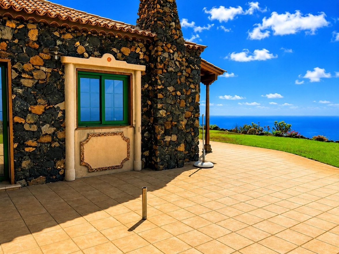 Chalet con acceso directo a playa en La Palma — Terraza mar