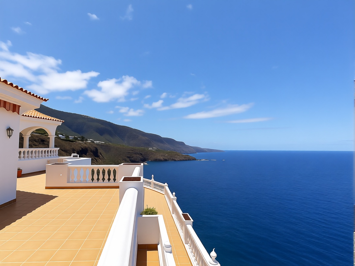 Chalet with direct beach access in Los Realejos — Sea terrace