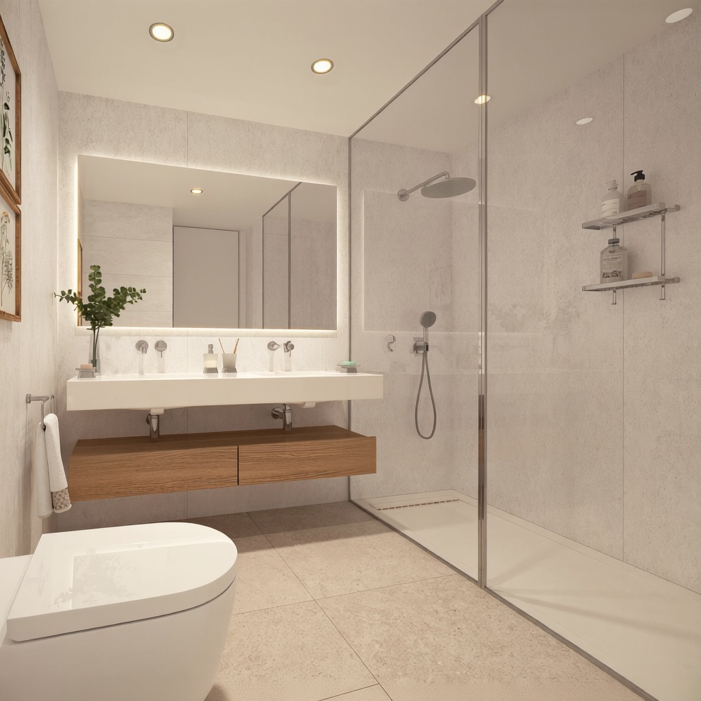 Seafront attic in Adeje — Bathroom