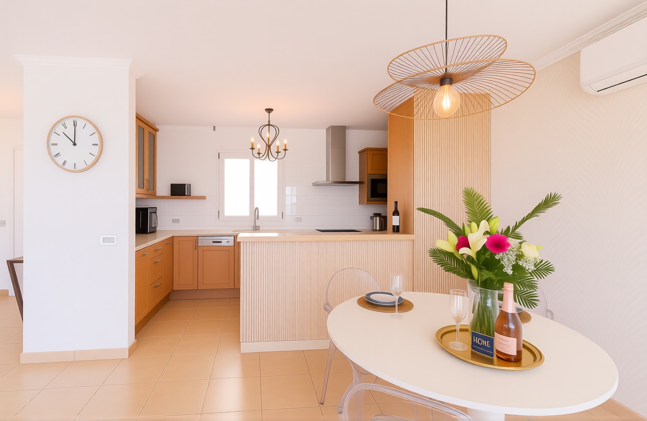 Ático em primeira linha de mar em Arona — Cozinha