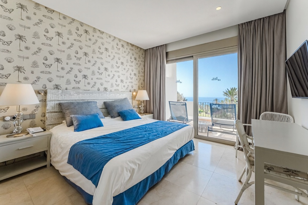 Piso en primera línea de playa en Guia de Isora — Dormitorio