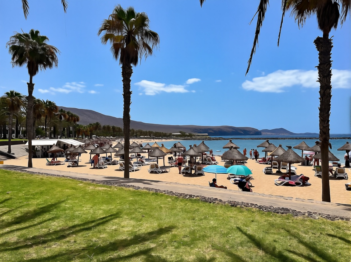 Chalet con acceso directo a playa en Playa las Américas — Vista mar