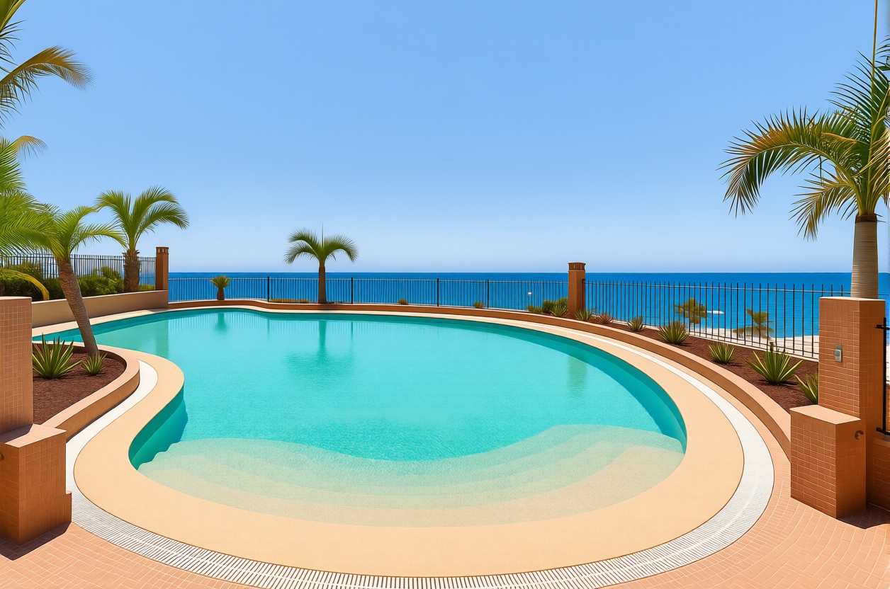 Beachfront flat in Palm Mar — Pool