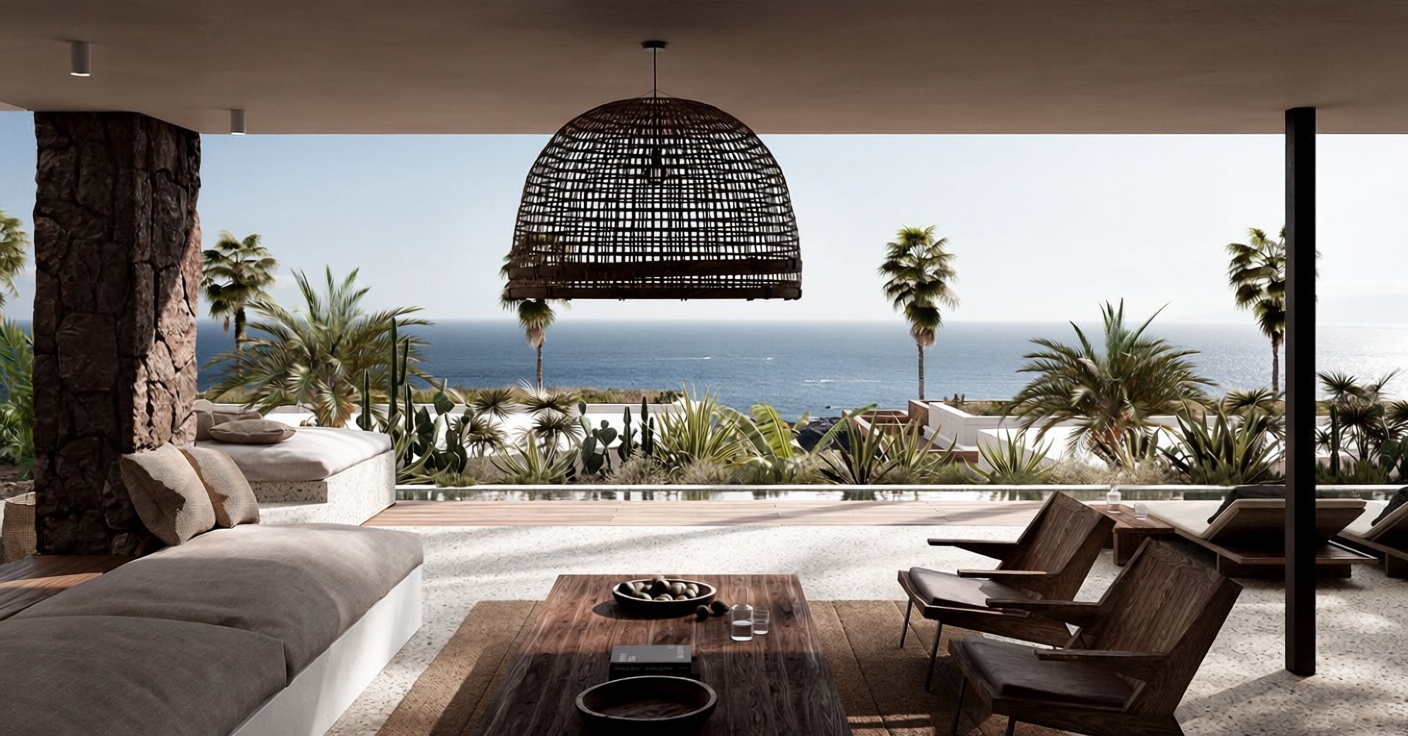 Chalet com acesso direto à praia em Adeje — Sala