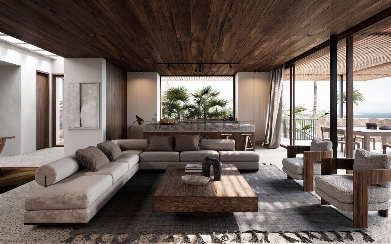 Chalet com acesso direto à praia em Adeje — Sala