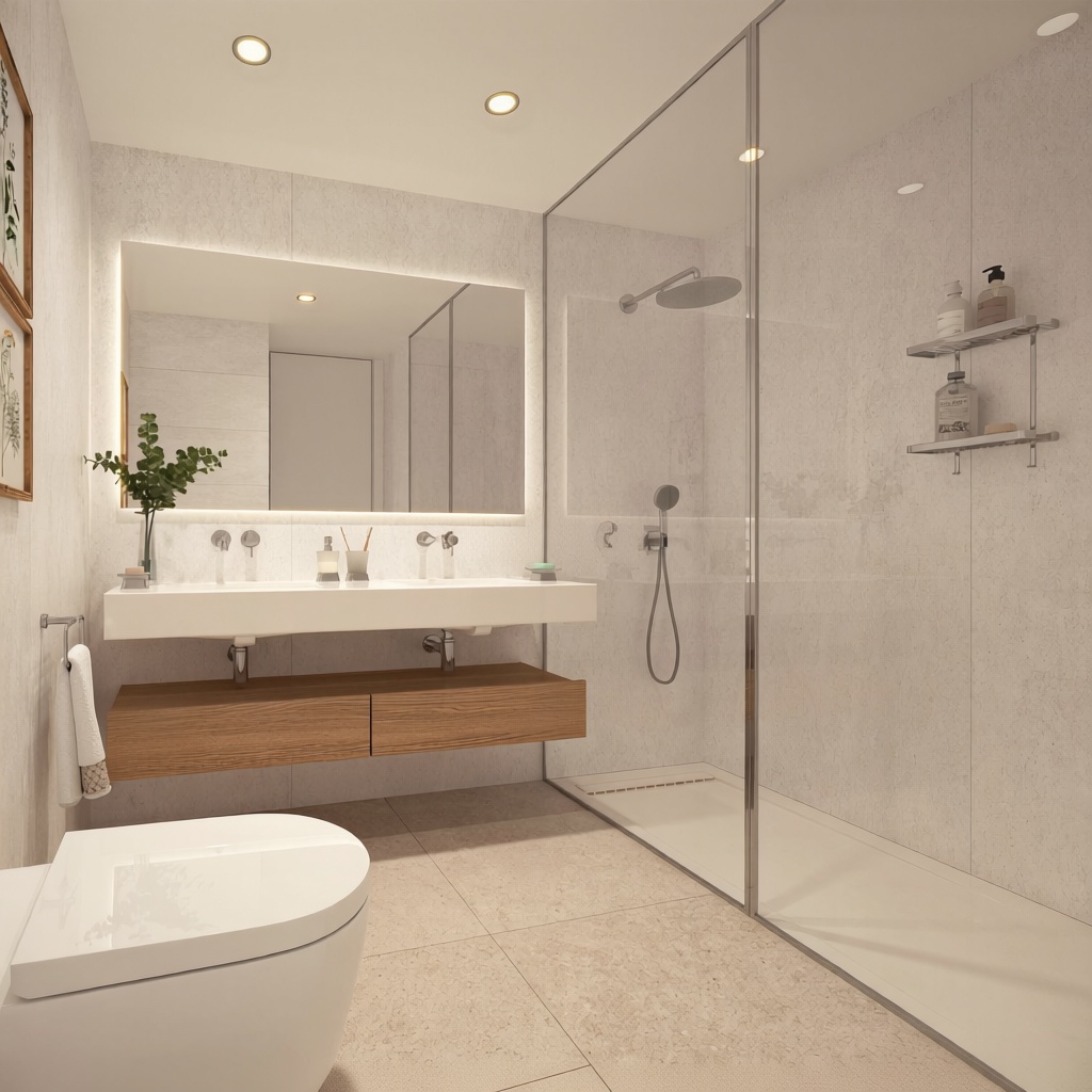 Beachfront flat in Adeje — Bathroom