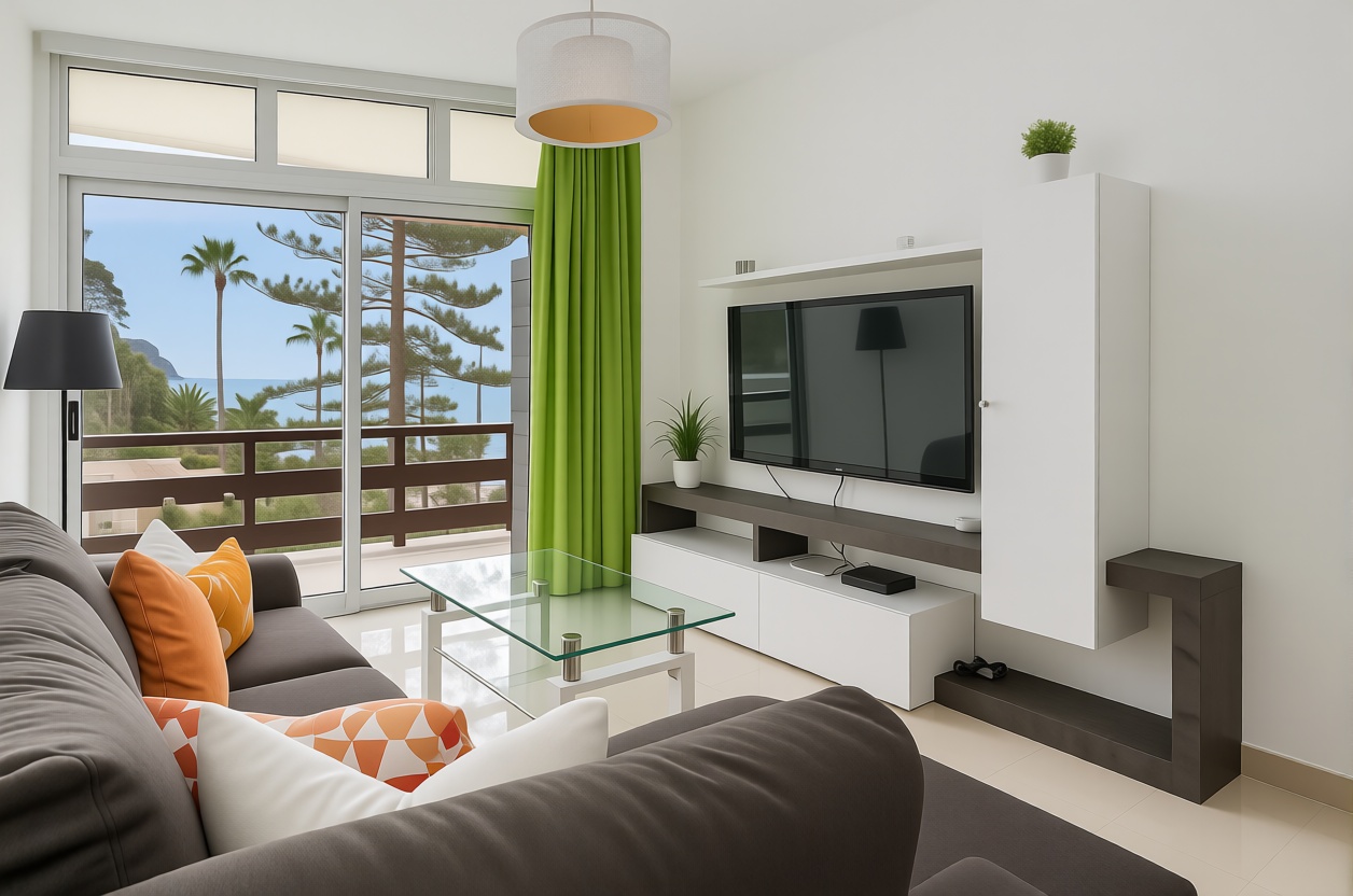 Beachfront flat in Los Cristianos — Living room