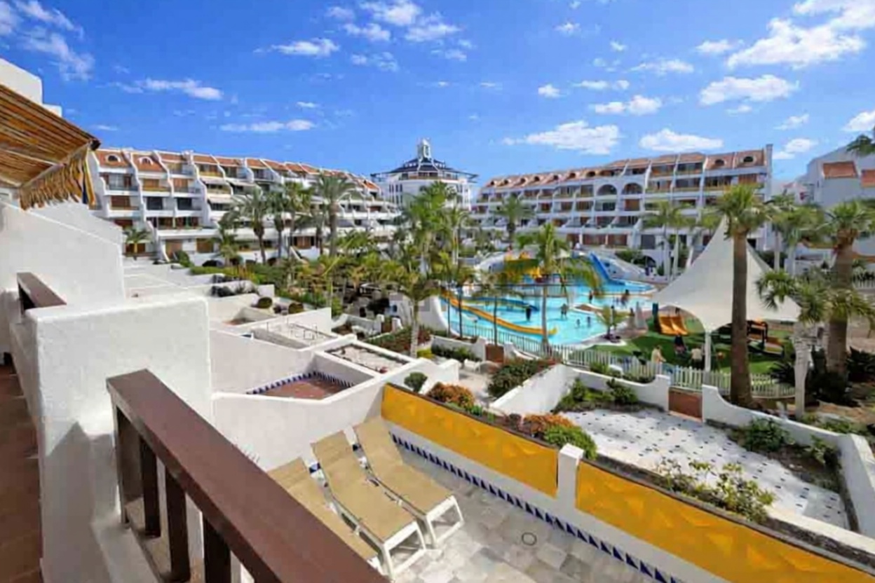 Appartement en première ligne de plage à Playa las Américas — Terrasse mer