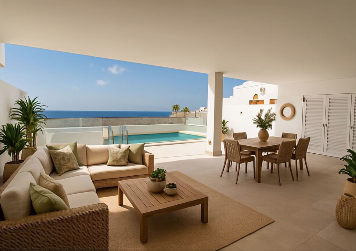 Beachfront flat in Arona