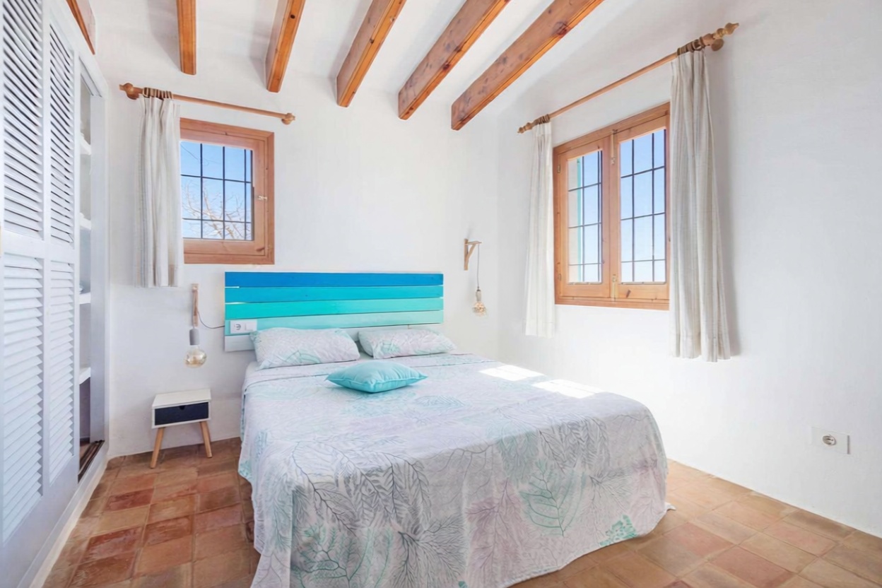 Haus mit direkter Strandzugang in Formentera — Schlafzimmer