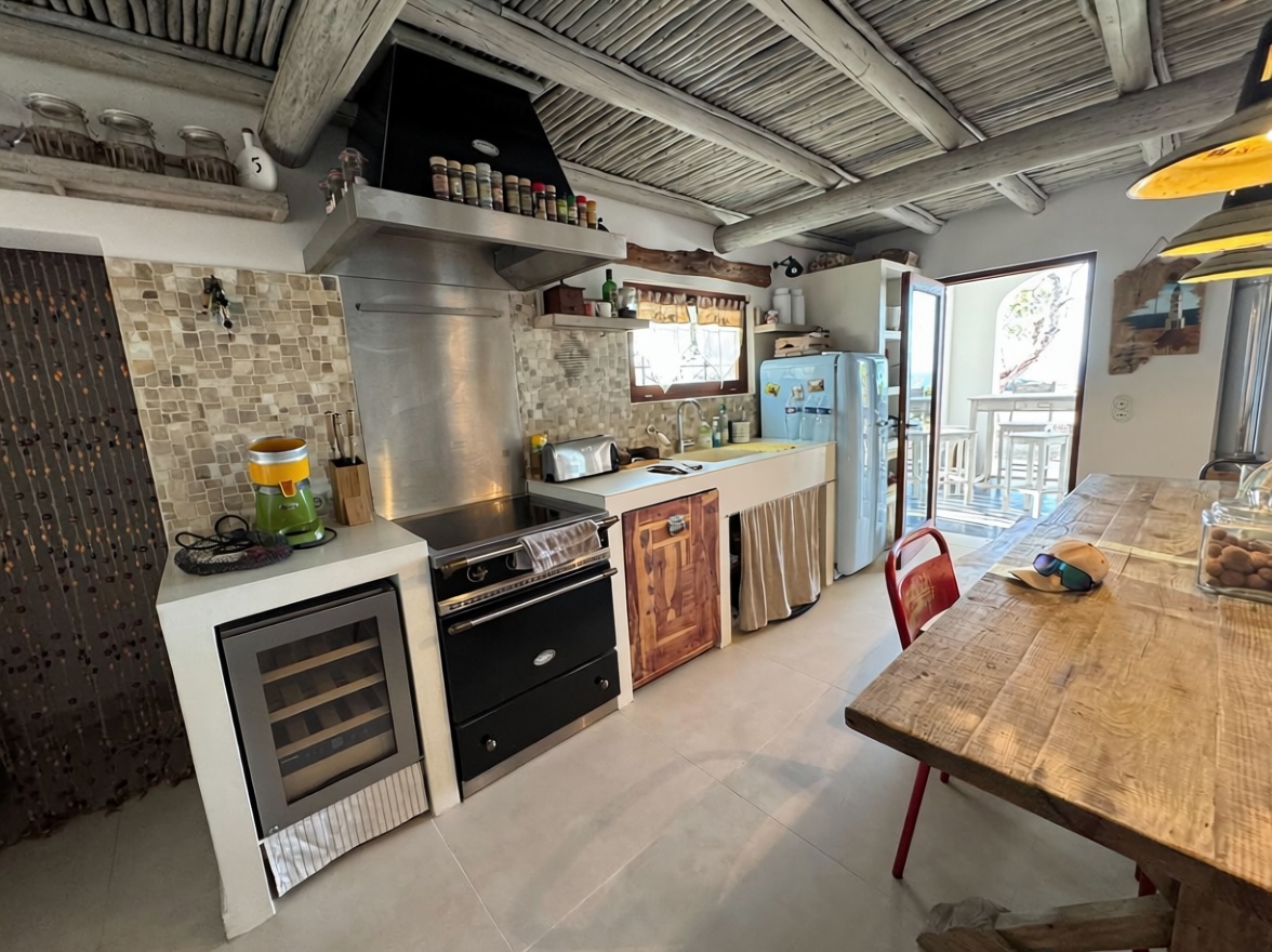 Chalet mit direkter Strandzugang in Formentera — Küche
