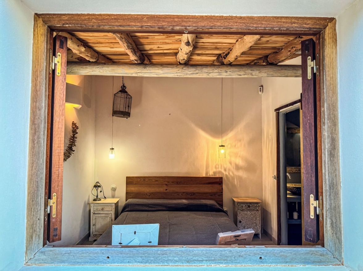 Chalet mit direkter Strandzugang in Formentera — Pool