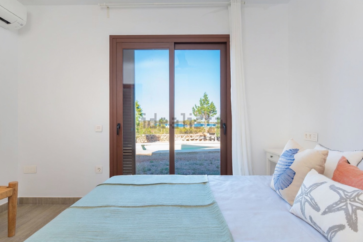 Chalet mit direkter Strandzugang in Formentera — Schlafzimmer