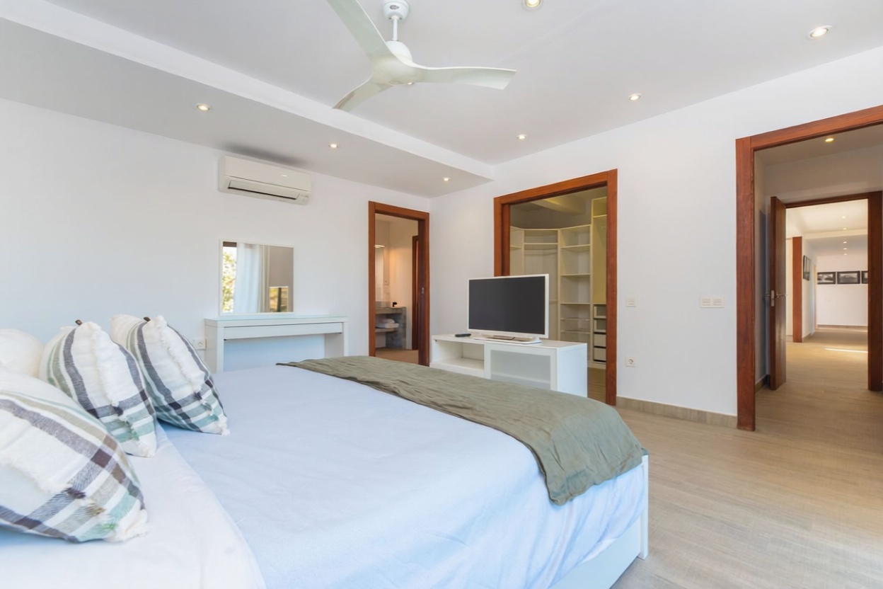 Chalet mit direkter Strandzugang in Formentera — Schlafzimmer