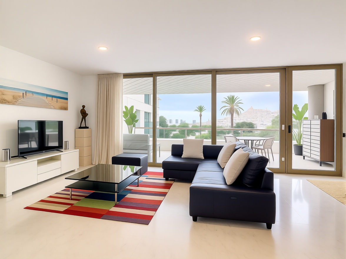 Beachfront flat in Eivissa — Living room