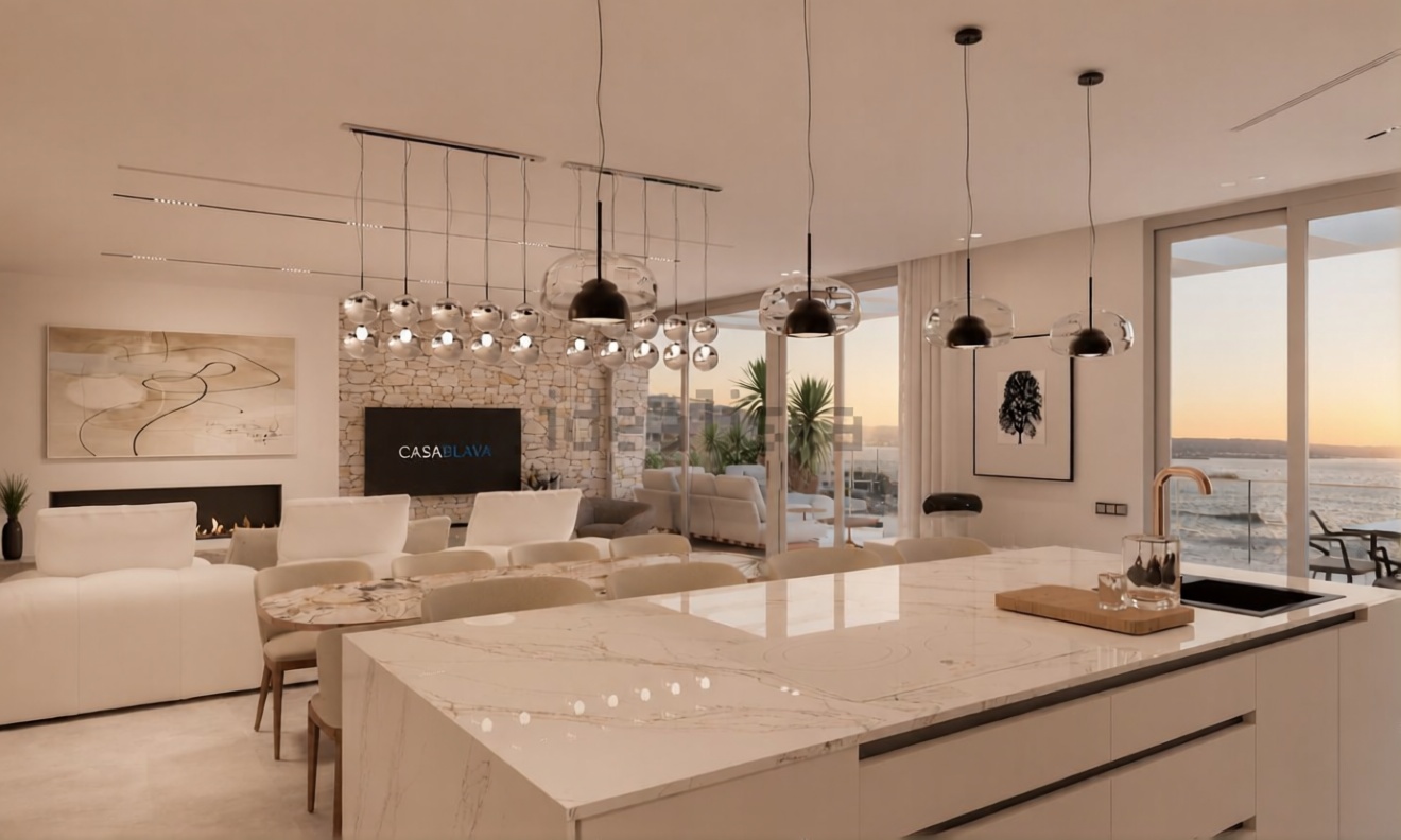 Seafront attic in Sant Antoni de Portmany — Kitchen