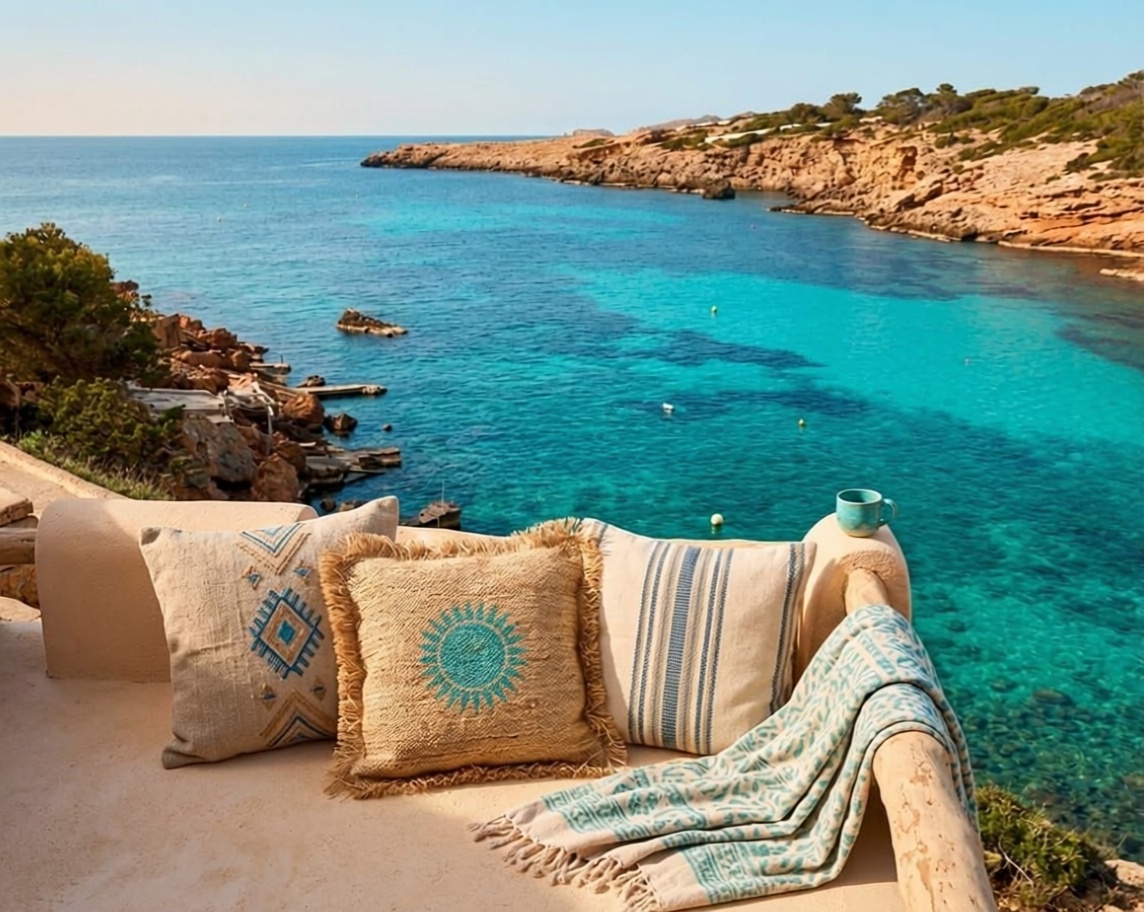 Chalet with direct beach access in Sant Josep de sa Talaia — Sea terrace