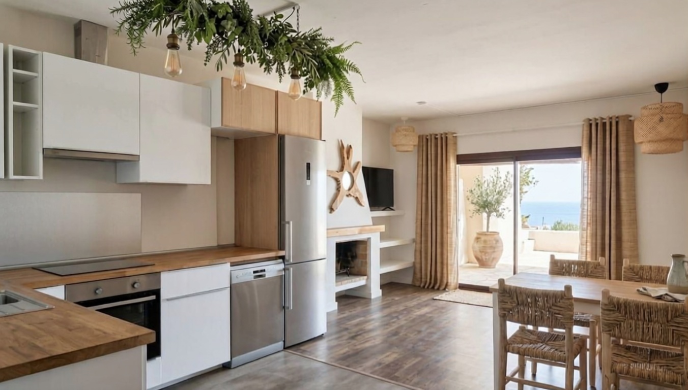 Chalet with direct beach access in Sant Josep de sa Talaia — Kitchen