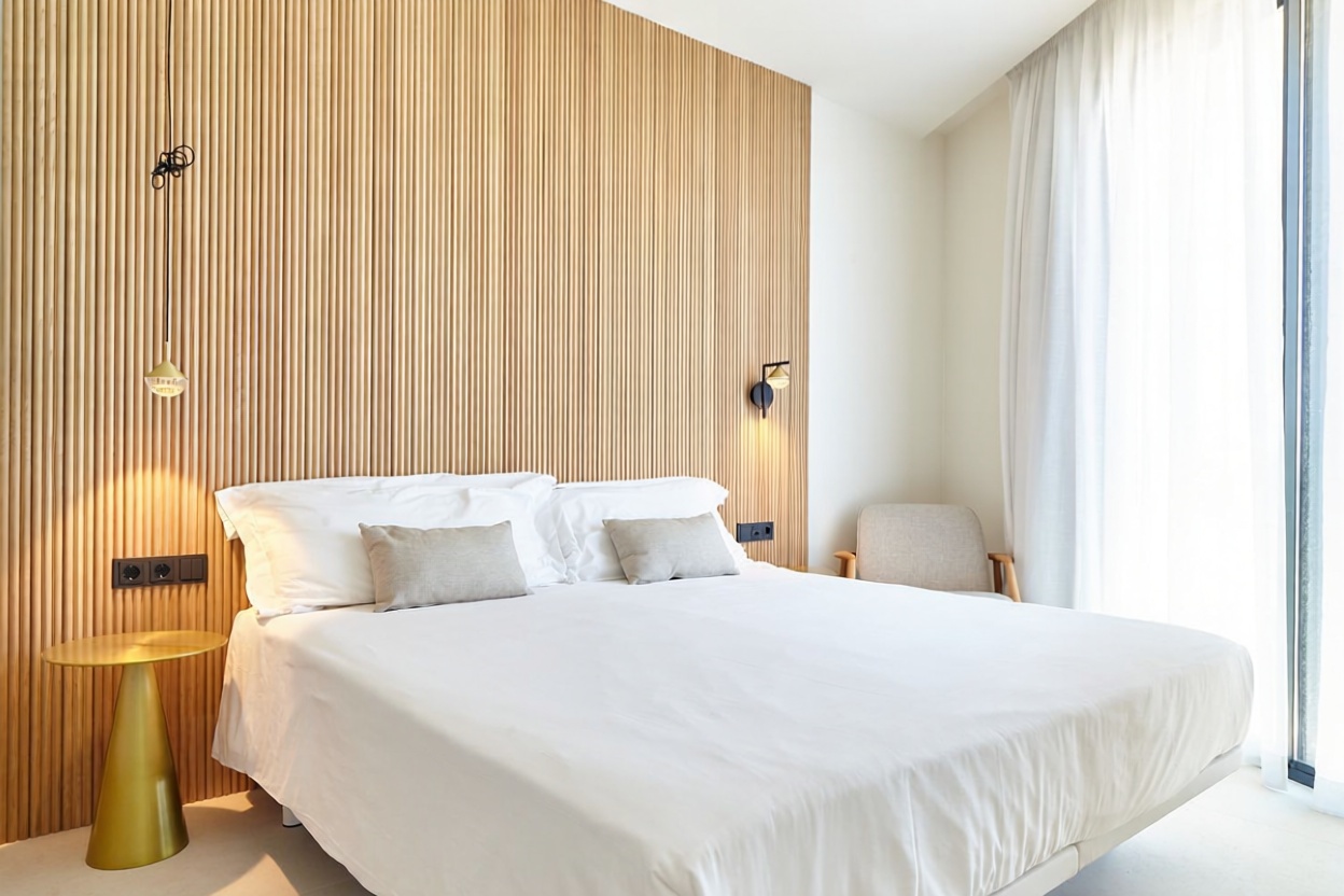 Wohnung in erste Strandlinie in Santa Eulalia del Río — Schlafzimmer