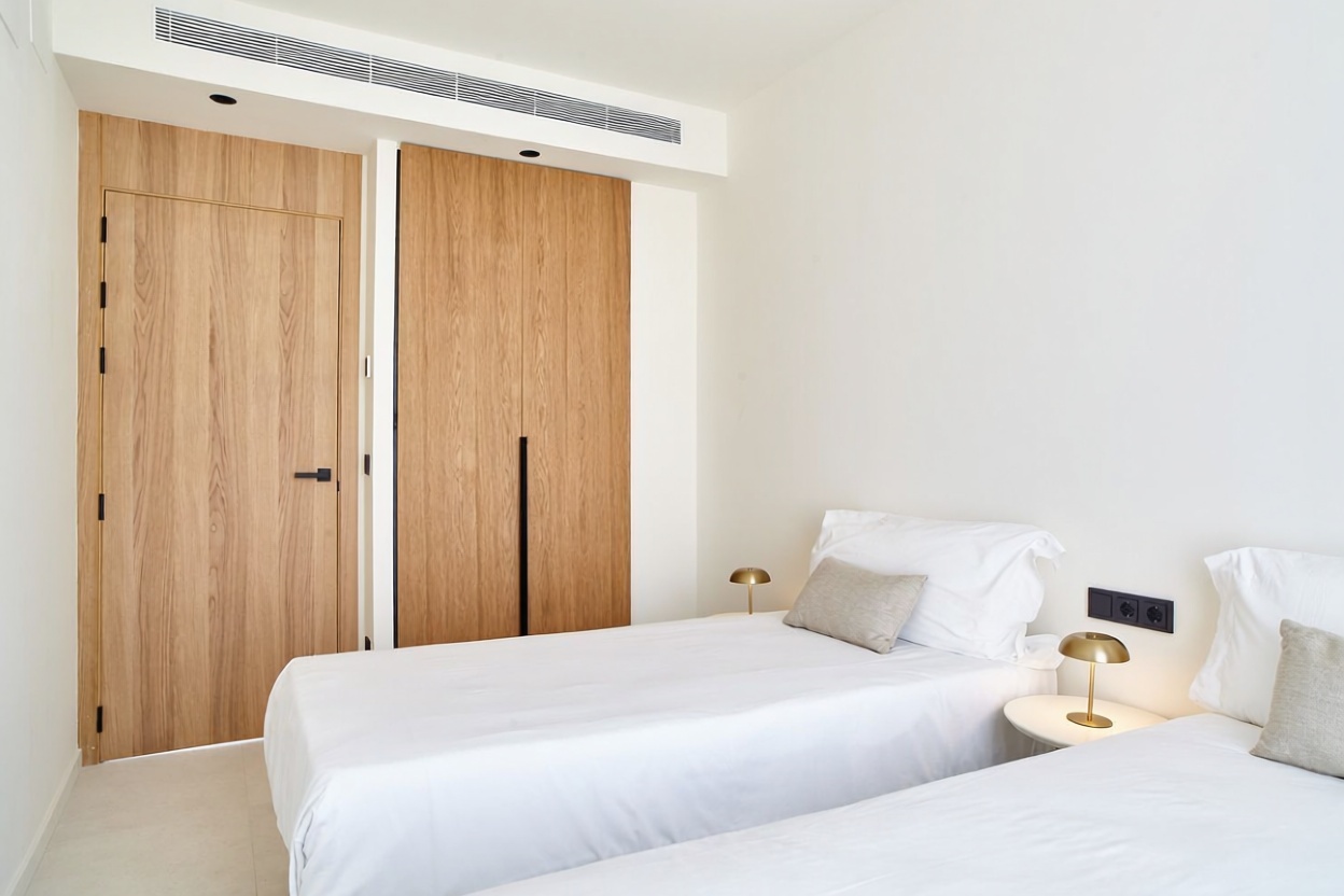 Wohnung in erste Strandlinie in Santa Eulalia del Río — Schlafzimmer