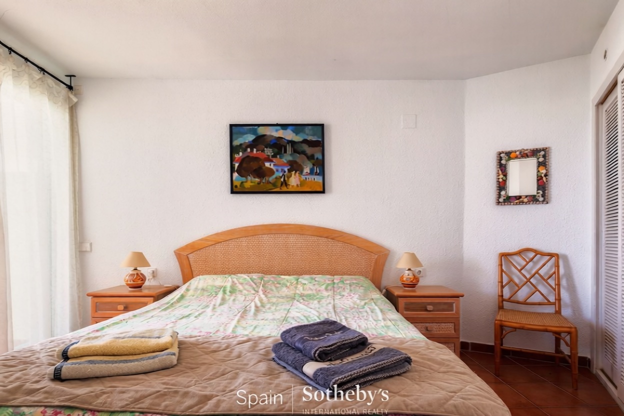 Penthouse in erste Meereslinie in Eivissa — Schlafzimmer