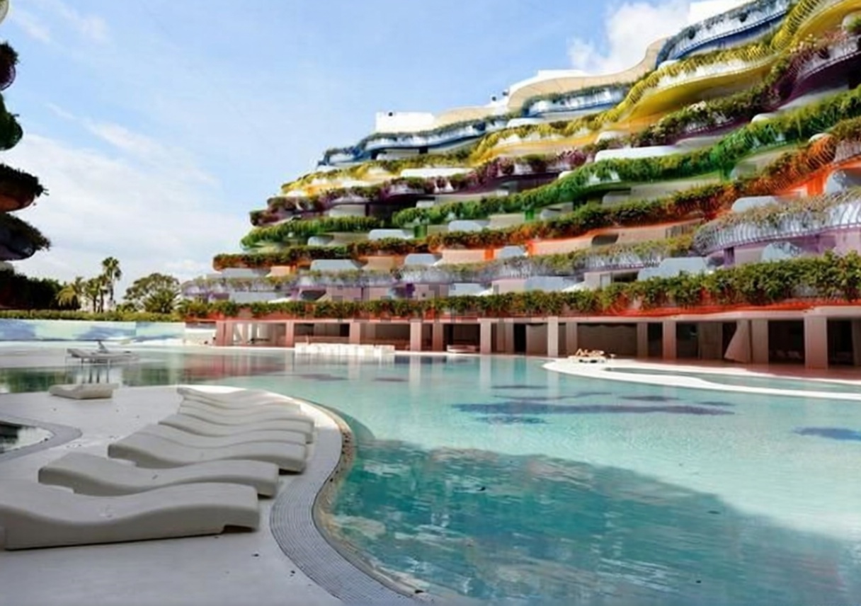 Wohnung in erste Strandlinie in Eivissa — Pool