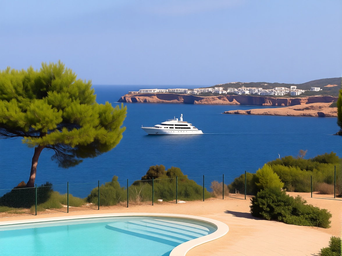 Chalet with direct beach access in Sant Josep de sa Talaia — Sea view