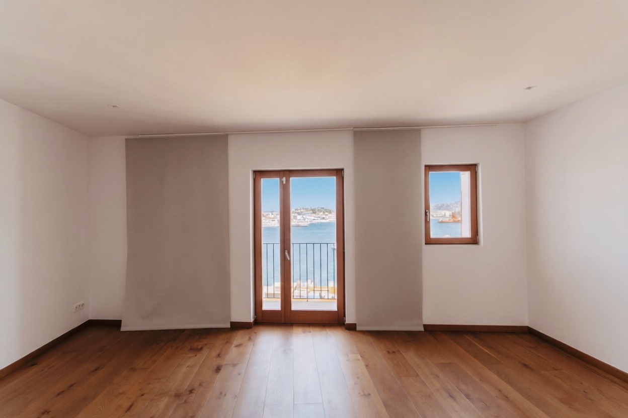 Duplex in erste Strandlinie in Eivissa — Wohnzimmer