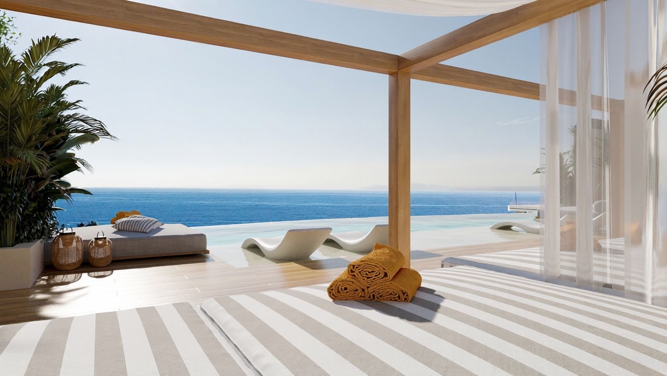 Wohnung in erste Strandlinie in Santa Eulalia del Río — Schlafzimmer