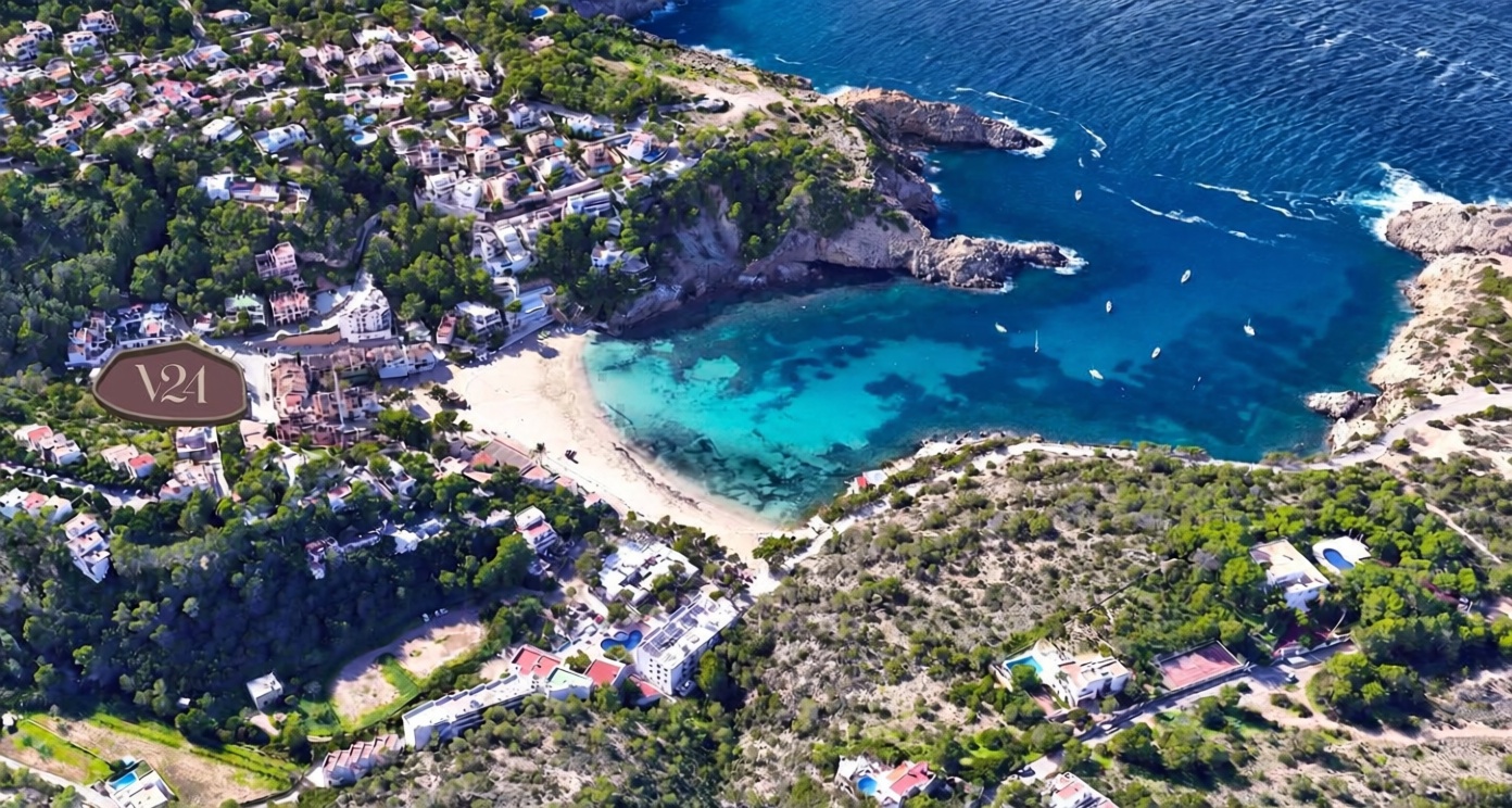 Beachfront duplex in Sant Josep de sa Talaia — Aerial