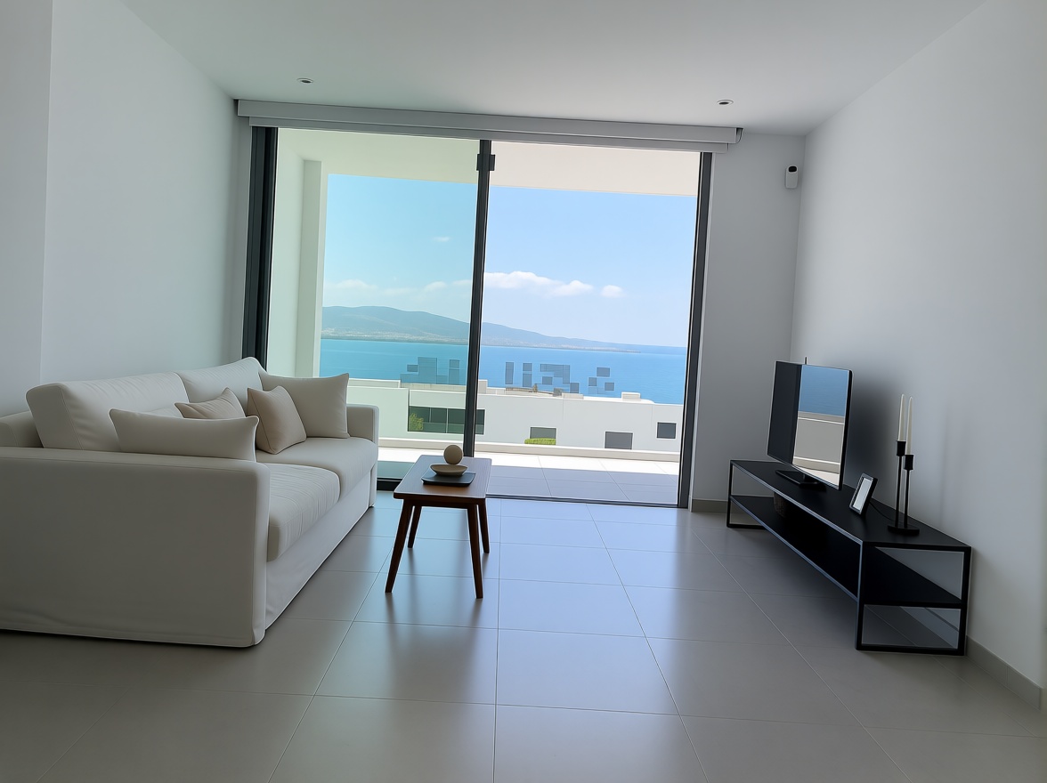 Beachfront flat in Sant Antoni de Portmany — Living room