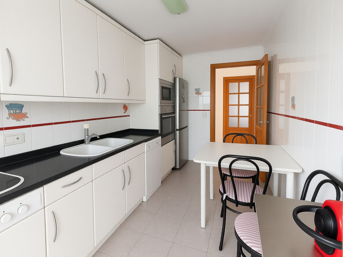 Beachfront flat in Santa Eulalia del Río — Kitchen