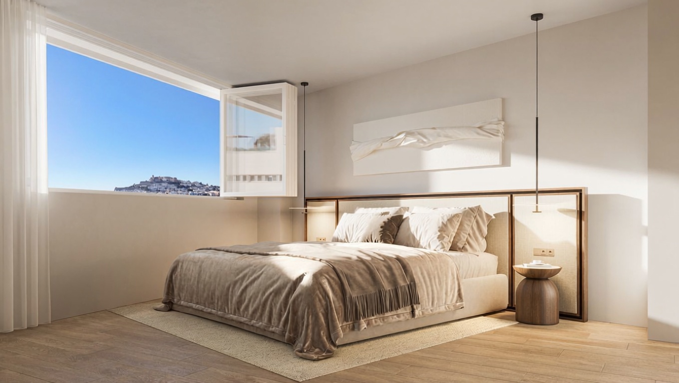 Wohnung in erste Strandlinie in Eivissa — Schlafzimmer