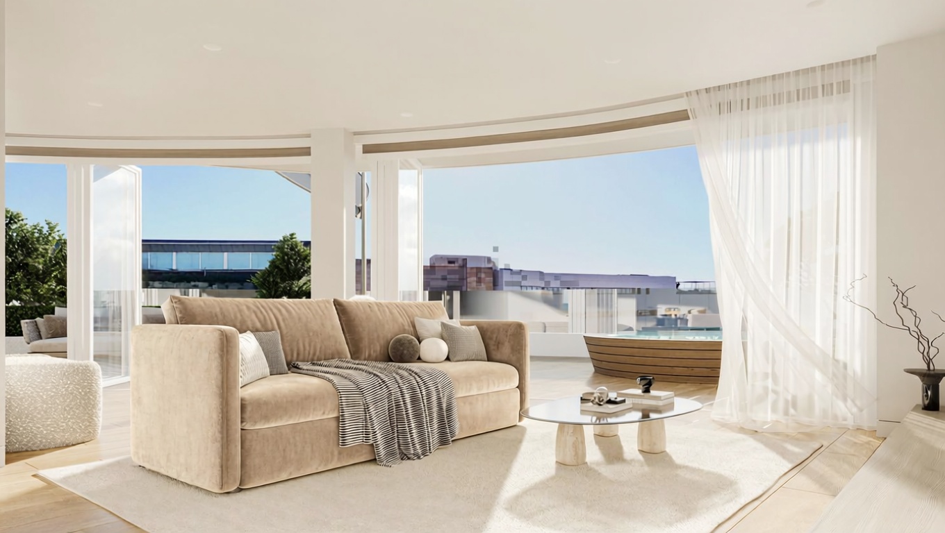 Wohnung in erste Strandlinie in Eivissa — Wohnzimmer