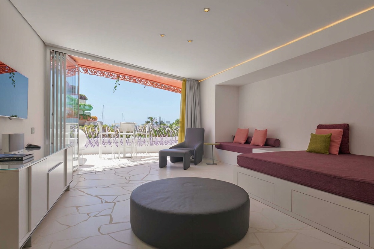 Beachfront flat in Eivissa — Living room