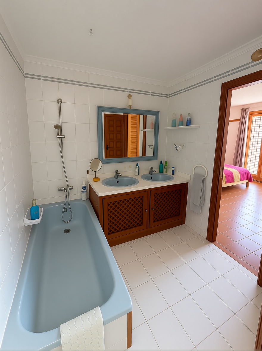 Chalet with direct beach access in Sant Josep de sa Talaia — Bathroom