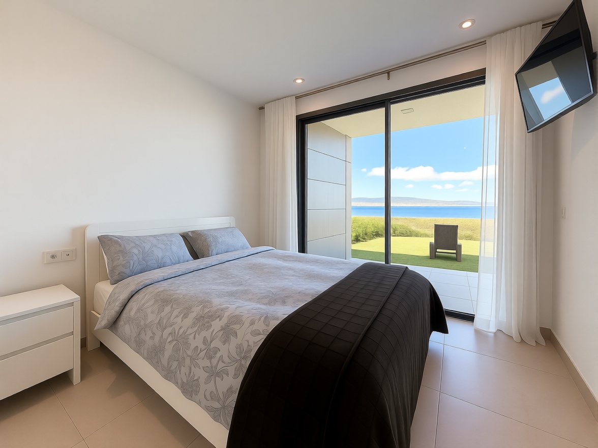 Beachfront flat in Sant Antoni de Portmany — Bedroom