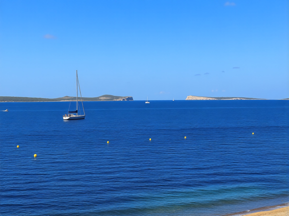 Beachfront flat in Sant Antoni de Portmany — Sea view