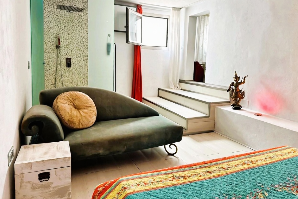 Chalet com acesso direto à praia em Santa Eulalia del Río — Quarto
