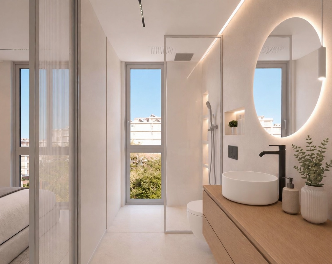 Beachfront flat in Sant Antoni de Portmany — Bathroom