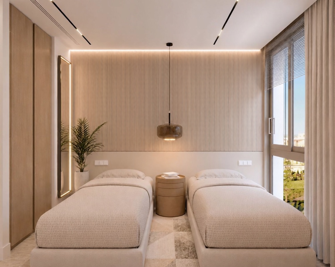 Beachfront flat in Sant Antoni de Portmany — Bedroom