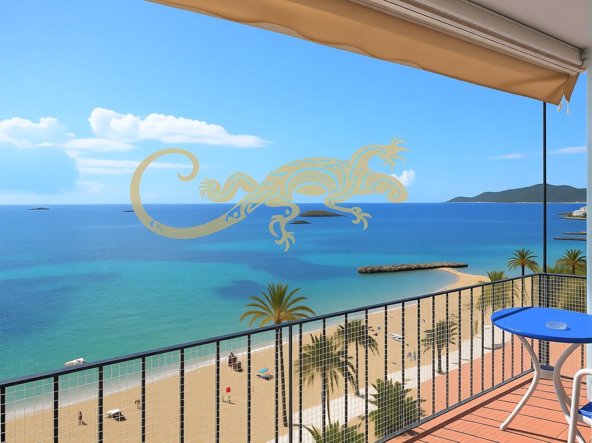 Wohnung in erste Strandlinie in Eivissa — Meerblick