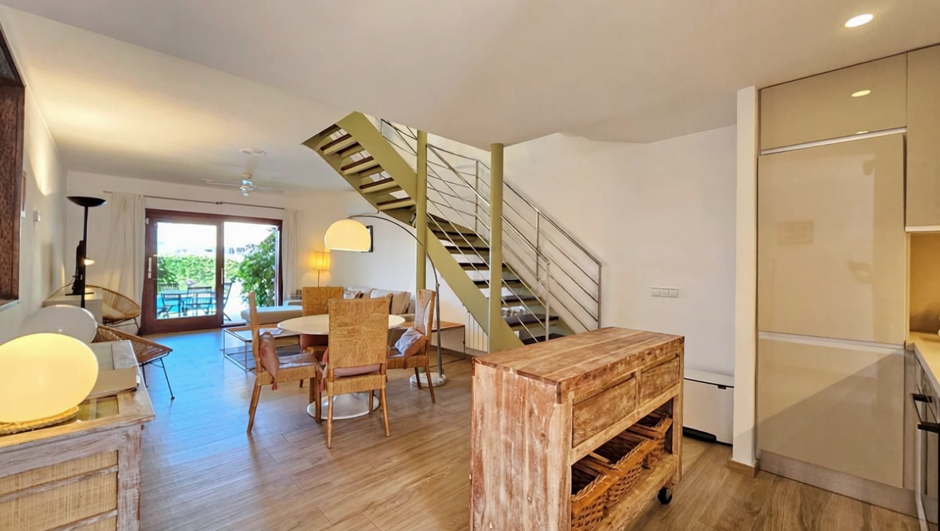 Chalet mit direkter Strandzugang in Eivissa — Esszimmer